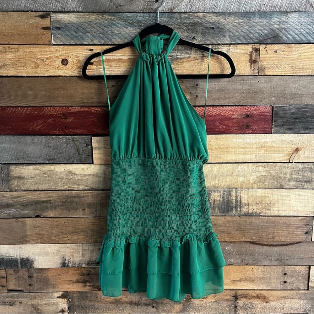 Fiestar Green Halter‎ Tank Top Size Small